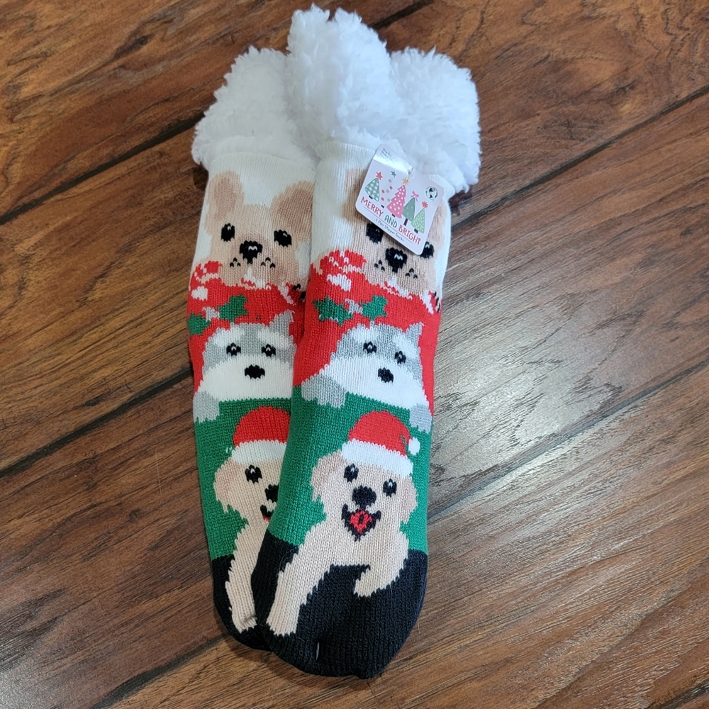 Merry and Bright Holiday socks